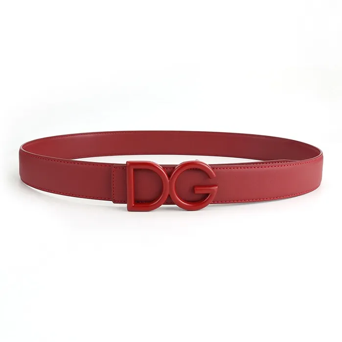 Lanza Cow Split Leather Belts Unisex Width 3.8CM-4
