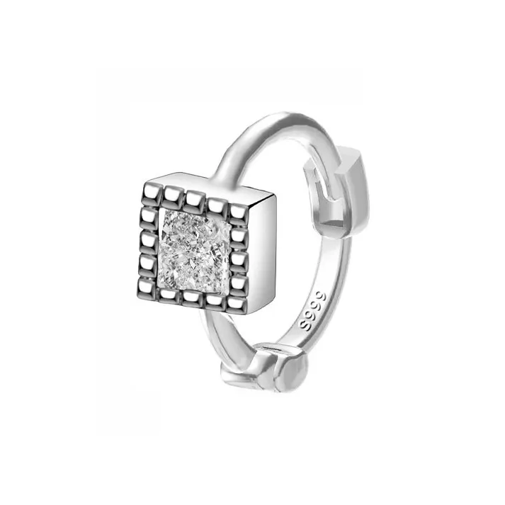 GUDUD S999 Fine Silver Earrings Unisex-13