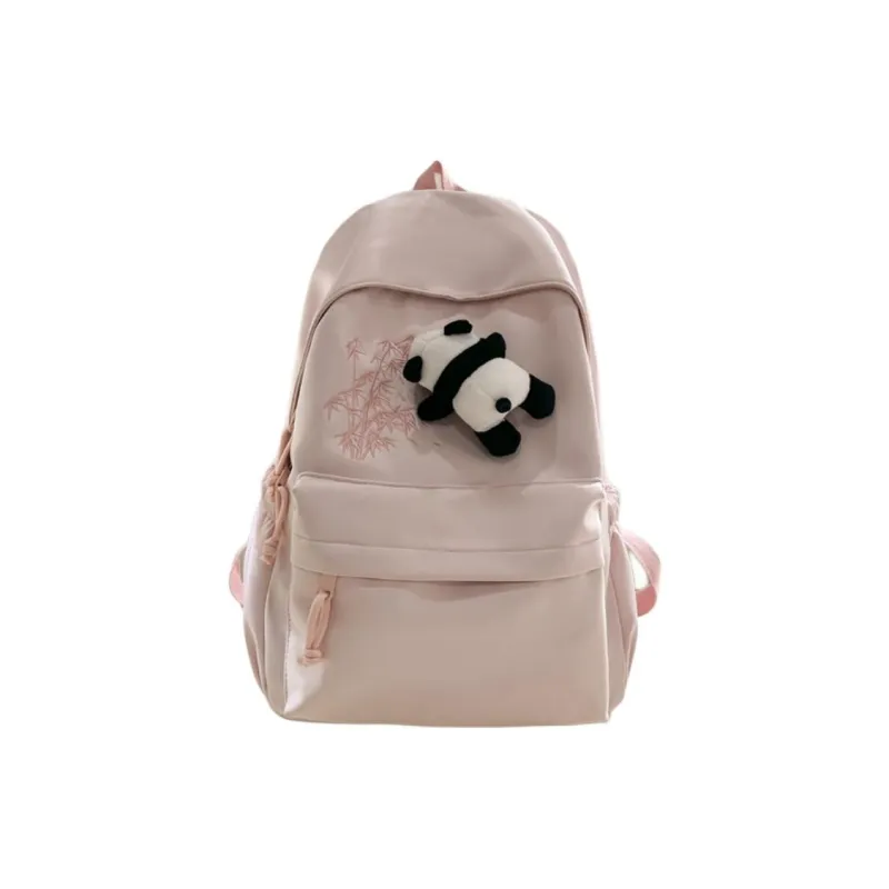 URBAN FOREST Nylon Backpack Unisex Ecru/Black/Pink/Light Yellow/Light Green/Light Blue-26