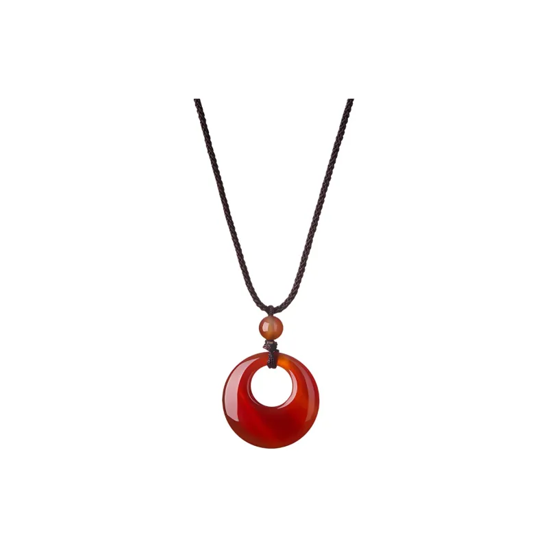 Stone Notes Agate Jade Necklaces Unisex-0