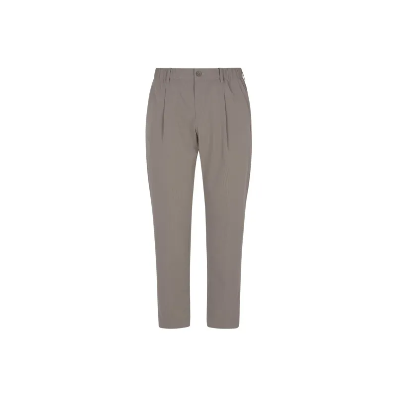 HERNO Seersucker Straight Leg Trousers-0