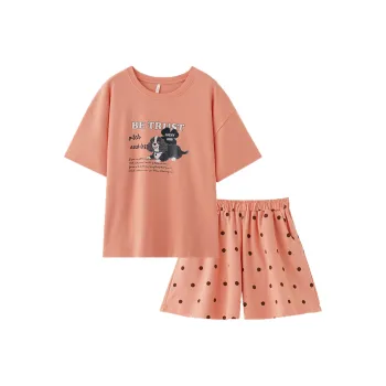 Top Melon Pajama Set Women's Image Color