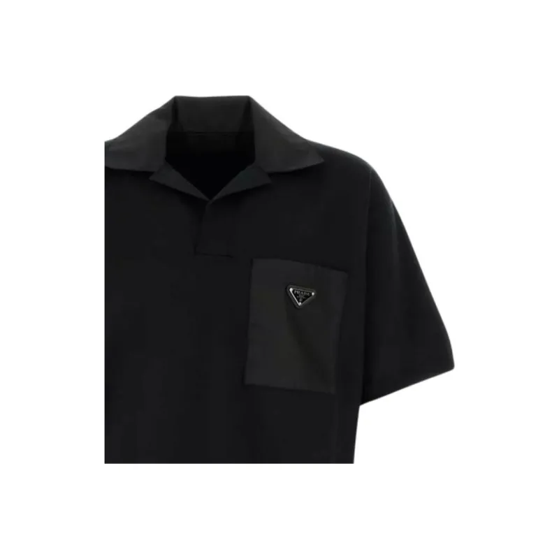 PRADA Polo Shirts Men Black-2