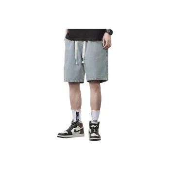 Tonlion Denim Shorts Men's Vintage Blue
