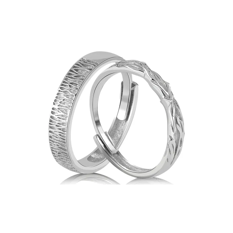 Treasure Love S999 Fine Silver Rings Unisex-0