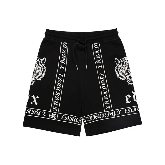 ED HARDY X Casual Shorts Unisex Black-0