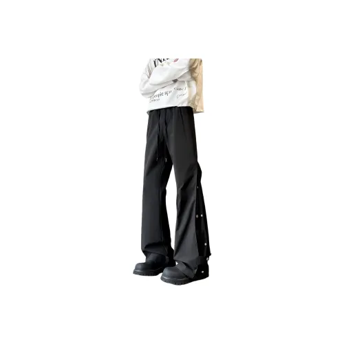 BENGEN Casual Pants Unisex Black