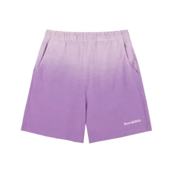 SPORTY & RICH Gradient effect Cotton Track Shorts