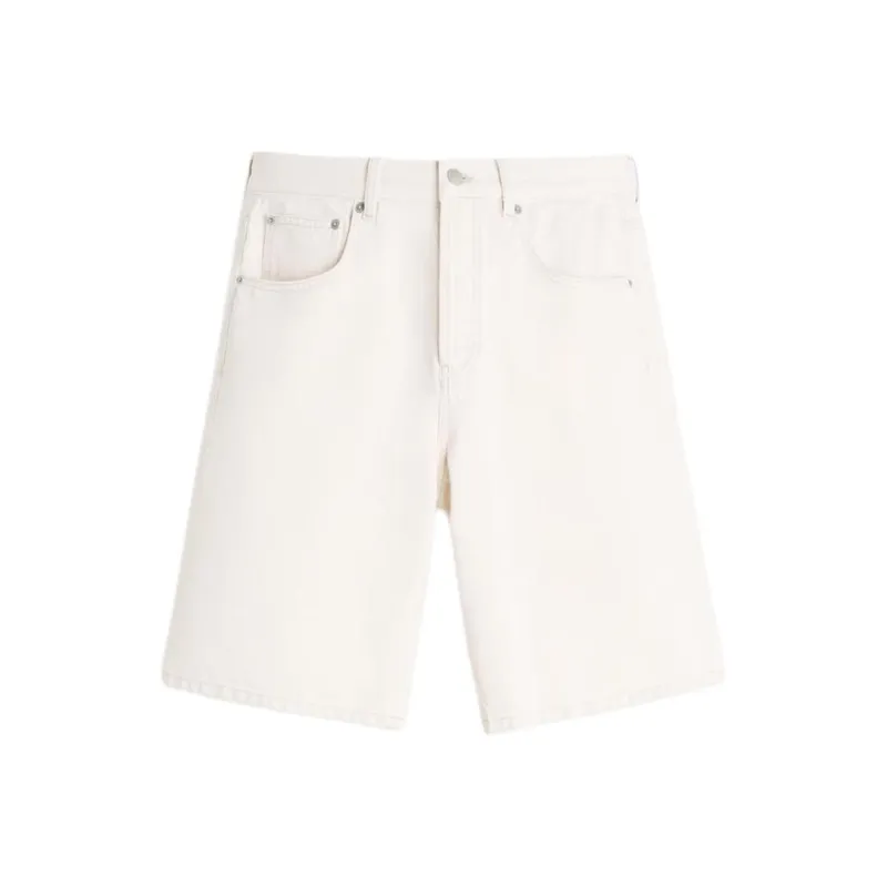 ZARA Denim Shorts Men's Frosted White-0