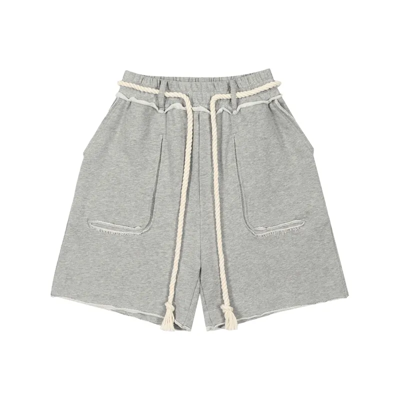 LOSTCTRL Casual Shorts Unisex Gray-0