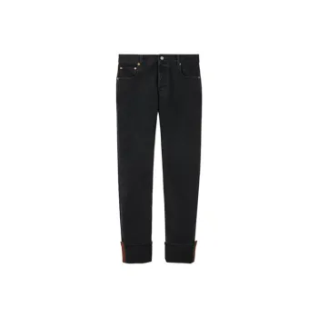 GUCCI Wed Detailed Denim Jeans