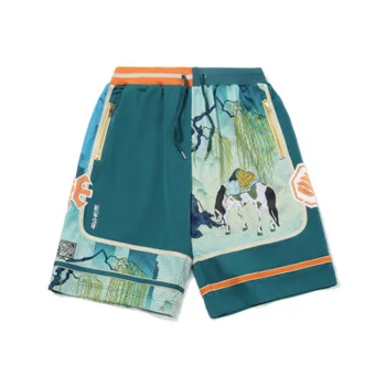 LINING Sports Basketball Collection Basketball Shorts Men Coral Blue