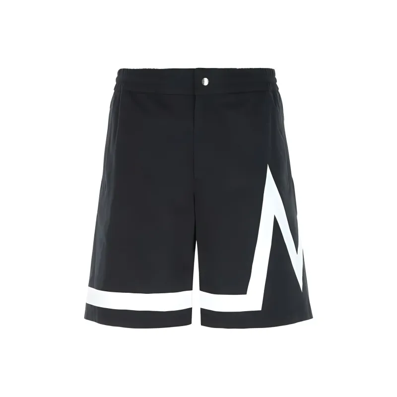 Moncler Logo Bermuda Shorts-0