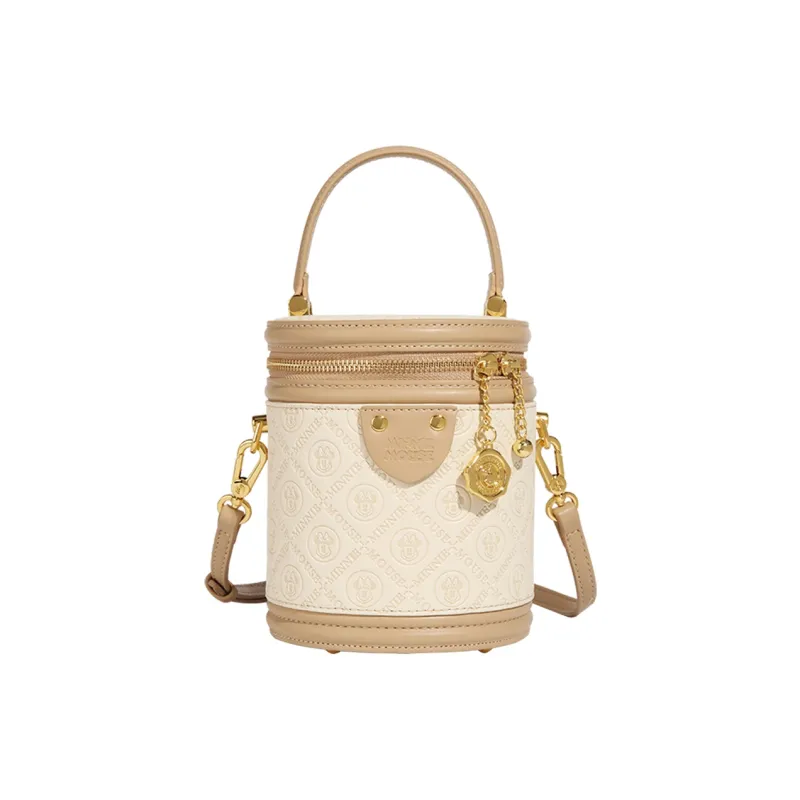 Disney Minnie Series PU Bucket Bag, Shoulder Bag, Crossbody Bag, Handbag Women's Pink-8