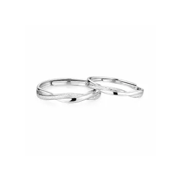 Treasure Flaws S999 Fine Silver Rings Unisex Silver