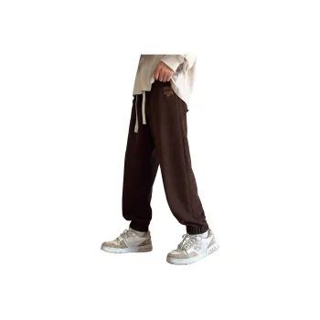 Tonlion Casual Pants Men's Vintage Brown