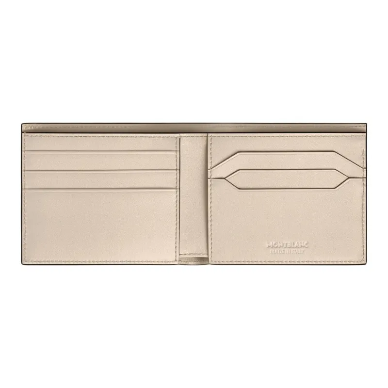 MONTBLANC Meisterstuck Full Grain Cow Leather Wallet Women's Ivory White-3