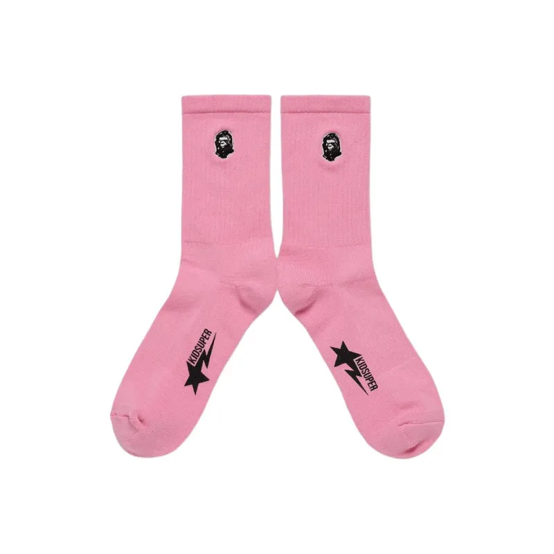 A BATHING APE Unisex Mid Calf Socks-0