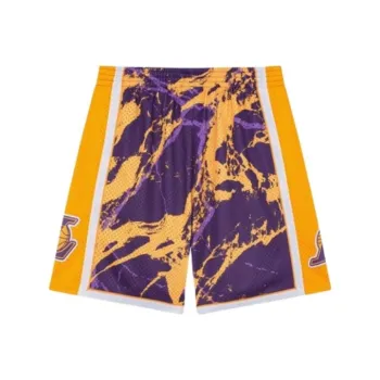 Mitchell Ness Casual Shorts Unisex Yellow