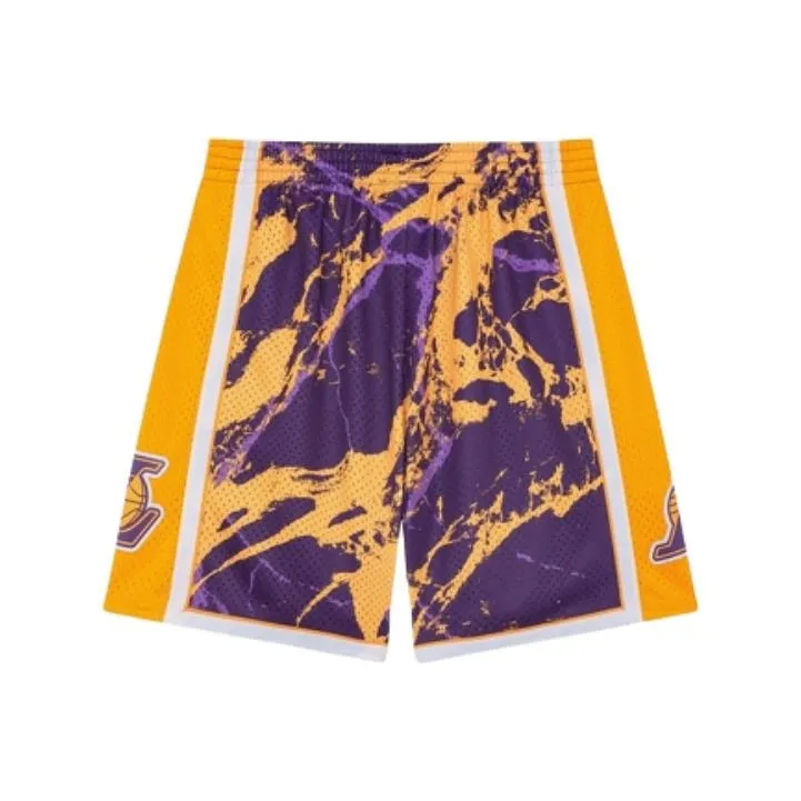 Mitchell Ness Nba La Lakers 2009 Team Marble Swingman Shorts-0