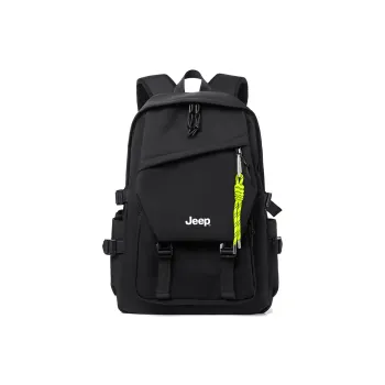Jeep Oxford Abrasion Resistant Large Capacity Travel Backpack With Laptop Bag Unisex Gray/Black