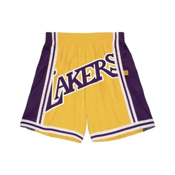 Mitchell X Ness NBA Big Face 2.0 Los Angeles Lakers Mens Shorts