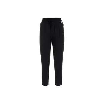 Moncler Logo Patch Elastic Waist Pants