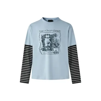 PASET T Shirts Unisex Blue