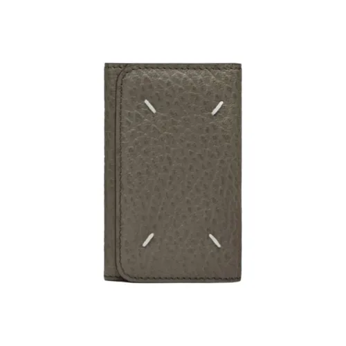 Maison Margiela Grain Calfskin Key Pouch Women's Dark Gray