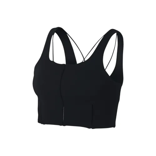 nike silver Tank Tops Women's Black