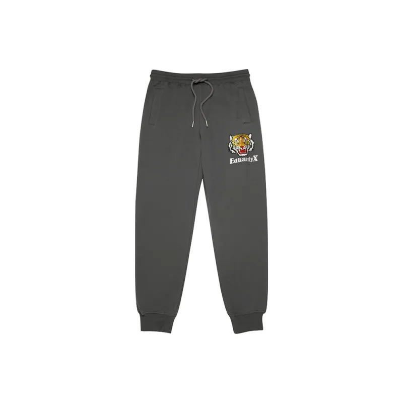 ED HARDY X Casual Pants Unisex Gray-6