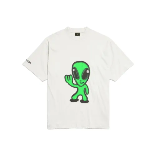 Balenciaga T Shirt Regular Fit Men's White