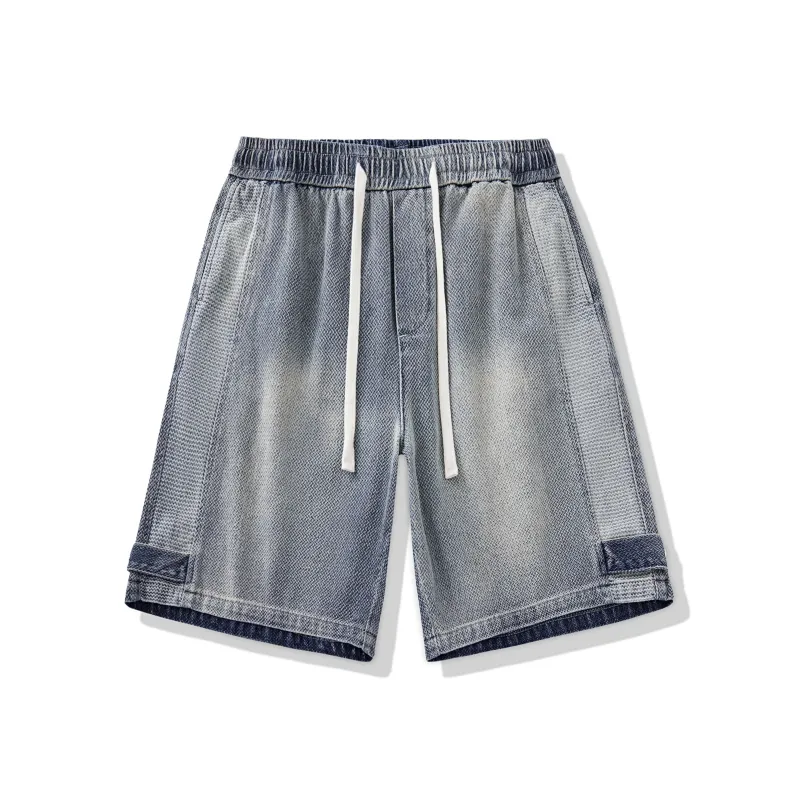 COLDSTONE Denim Shorts Unisex Blue-0