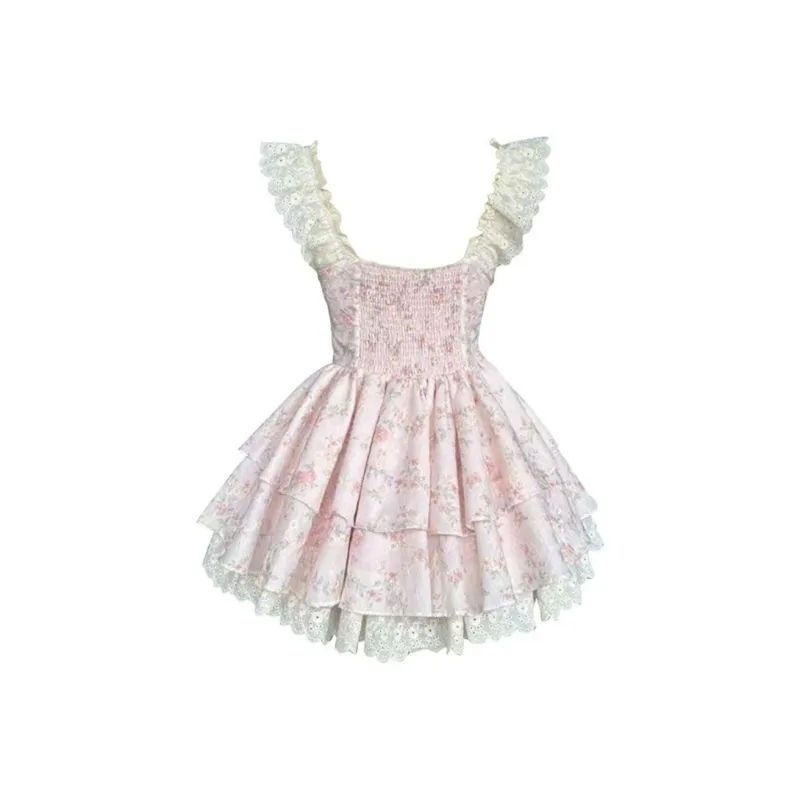 JOSR Short Sleeved Dress Women's Pink-1