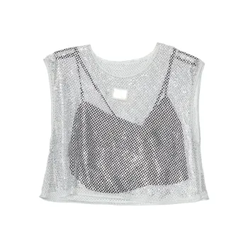 Ed Hardy Tank Tops Women's Space Silver E1OBW378