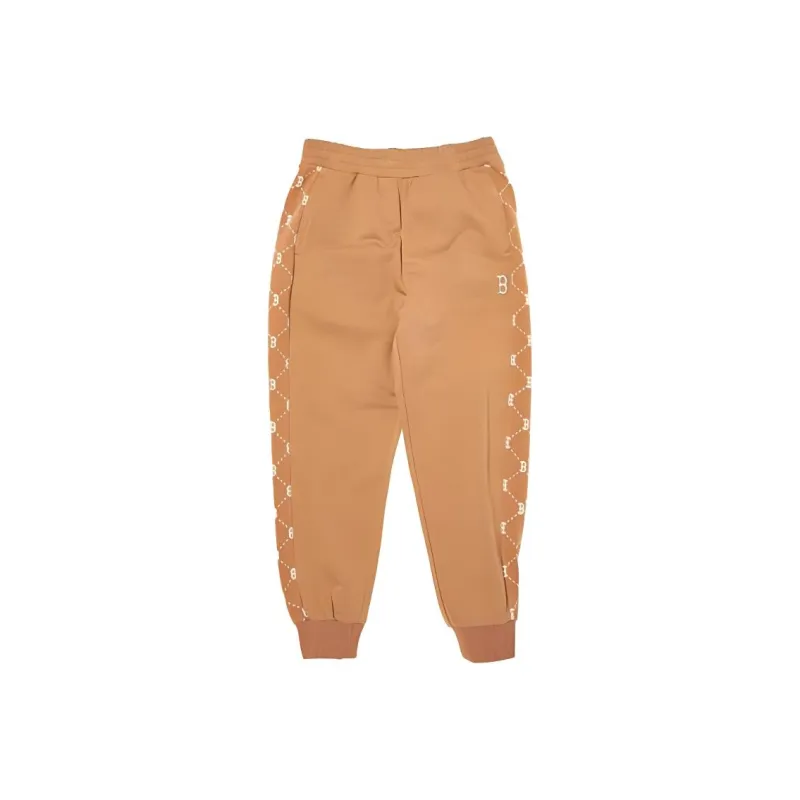 MLB Boston Red Sox Dia Monogram Casual Pants Unisex Camel-0