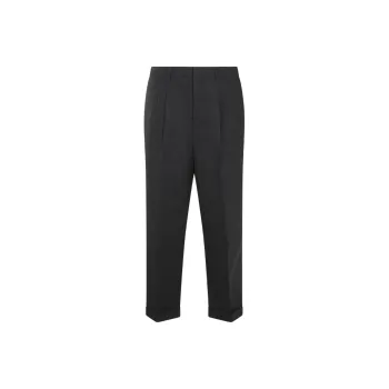 Ami Paris Pleated Tapered Leg Trousers