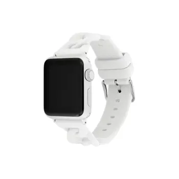 COACH Watch Band Apple Compatibility 40mm Rubber Material