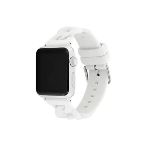 COACH Watch Band Apple Compatibility 40mm Rubber Material
