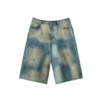 JHYQ Denim Shorts Unisex Blue