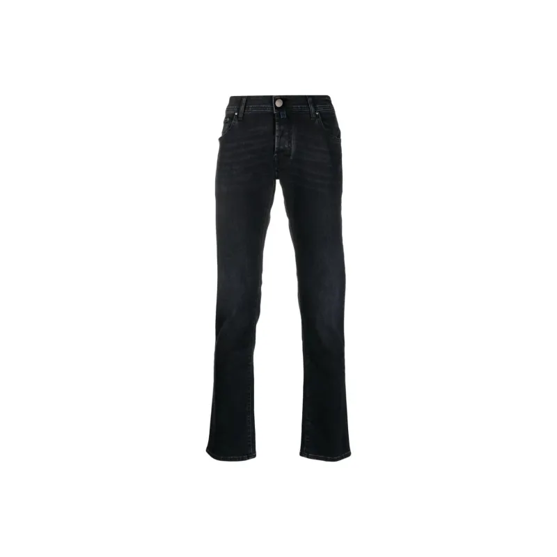 JACOB COHEN Logo Patch Low Rise Jeans-0