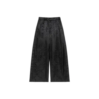 Sacai X CLOT Sacai Co-brand Casual Pants Unisex Black