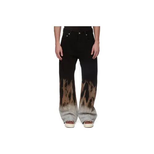 Rick Owens DRKSHDW Geth Tie Dyed Wide Leg Jeans
