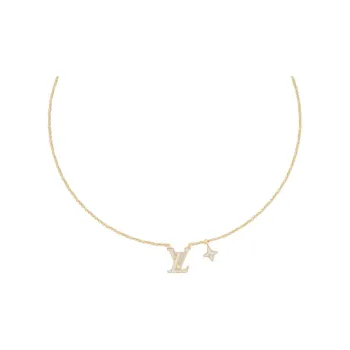 LOUIS VUITTON Enamel Necklaces Women's Gold