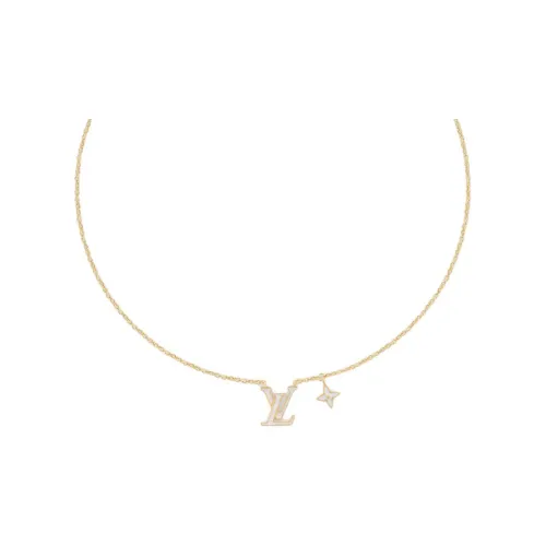 LOUIS VUITTON Enamel Necklaces Women's Gold