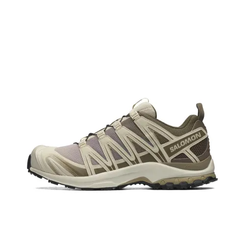 SALOMON XA PRO 3D Slip Resistant, Abrasion Resistant, Breathable Low Top Trail Running Shoes Unisex Lime Gray
