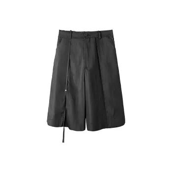 HUANXIANGZHE Casual Shorts Unisex Black