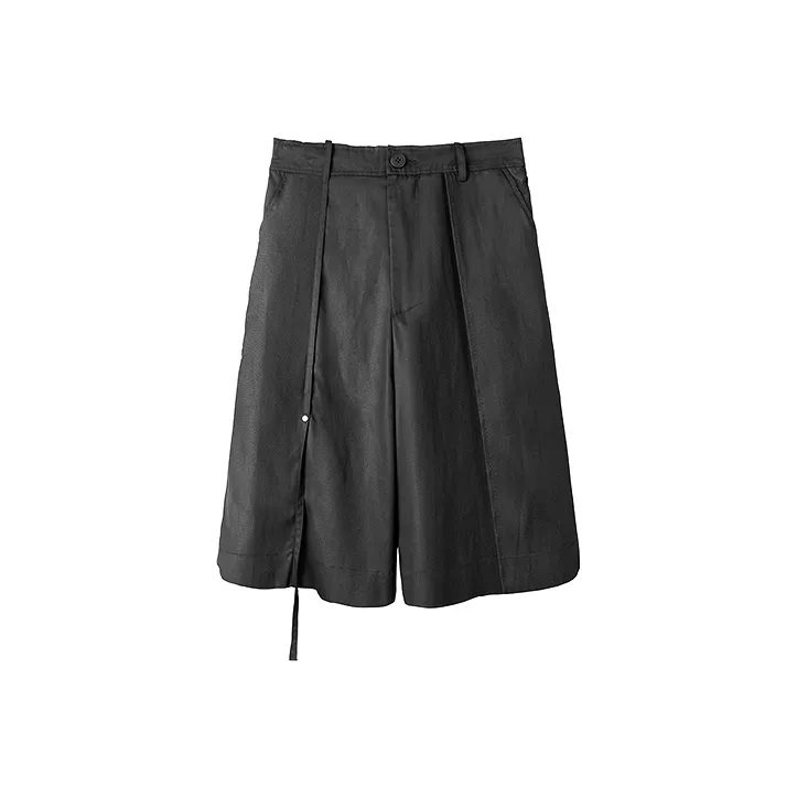HUANXIANGZHE Casual Shorts Unisex Black-0