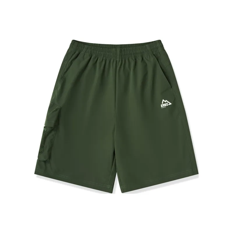 Erke Casual Shorts Men's Army Green Island-0