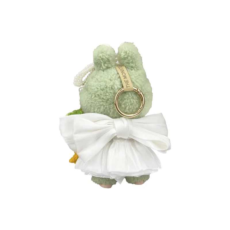 [Modified Doll] POP MART Labubu THE MONSTERS Heartbeat Macaron Collection Pure White Bridal, Cute Hang Tag Box 17cm-12